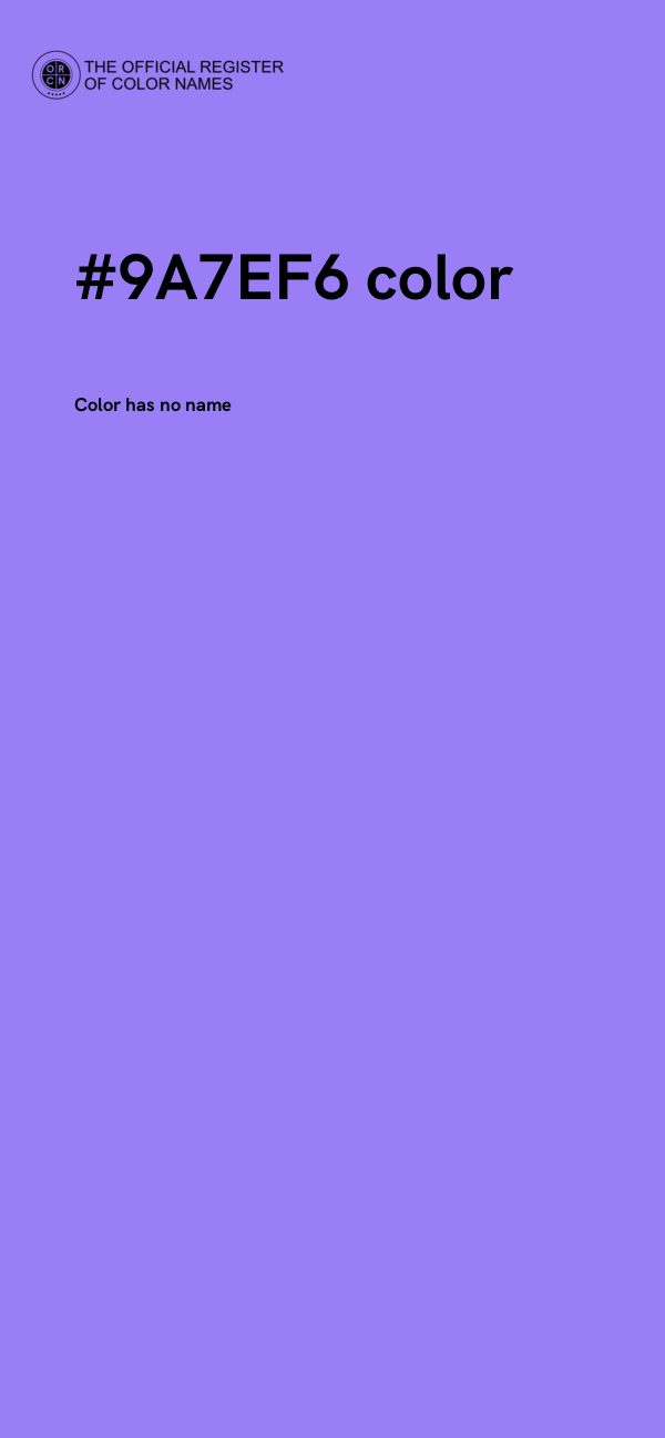 #9A7EF6 color image