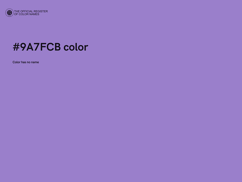 #9A7FCB color image