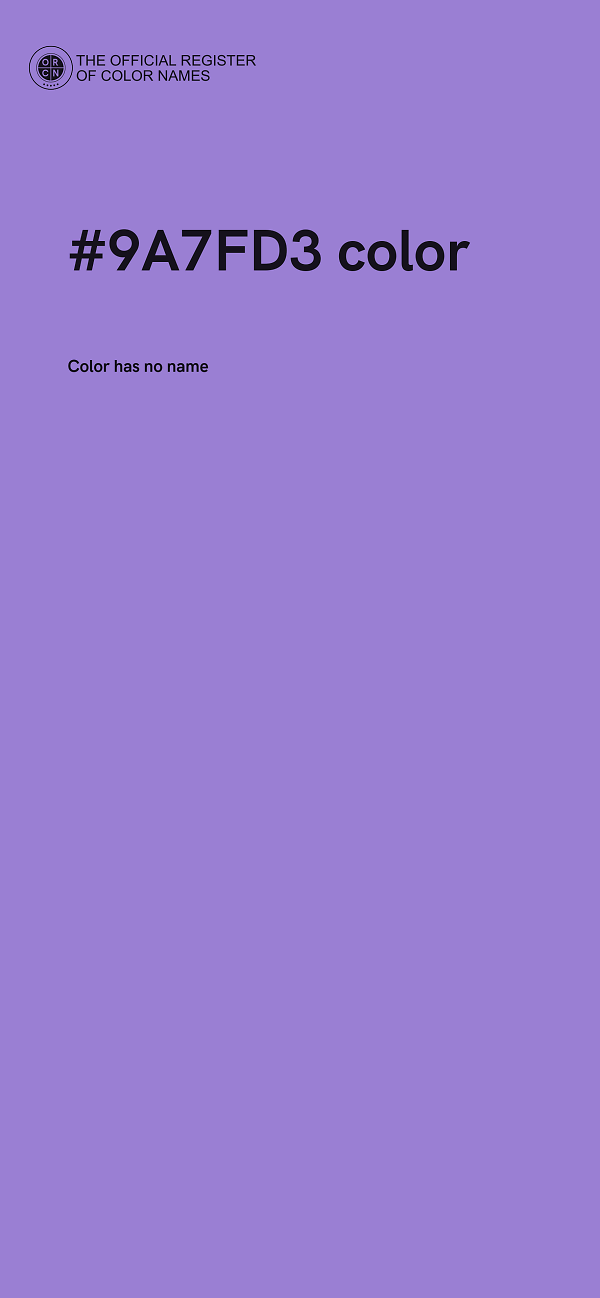 #9A7FD3 color image