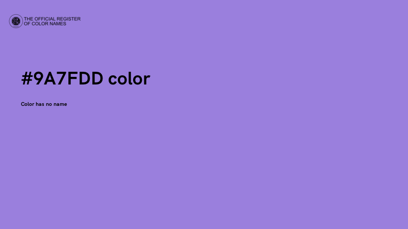 #9A7FDD color image