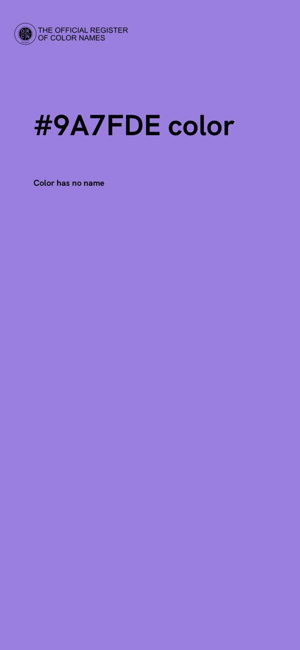 #9A7FDE color image