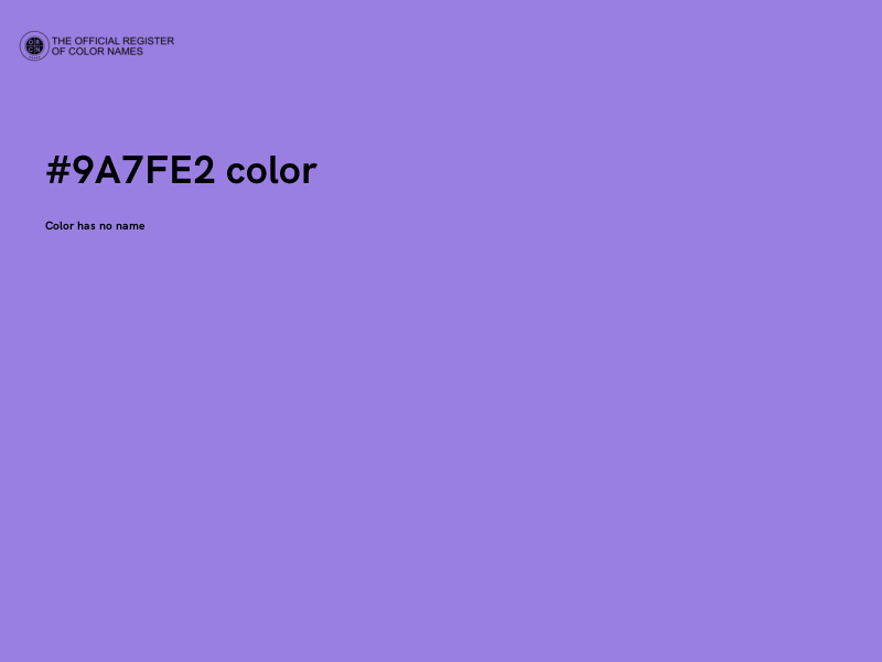 #9A7FE2 color image