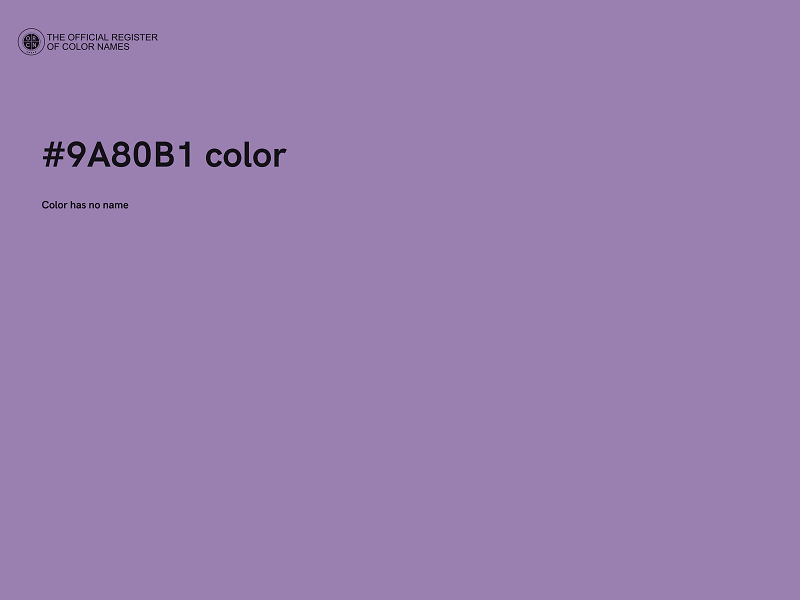#9A80B1 color image