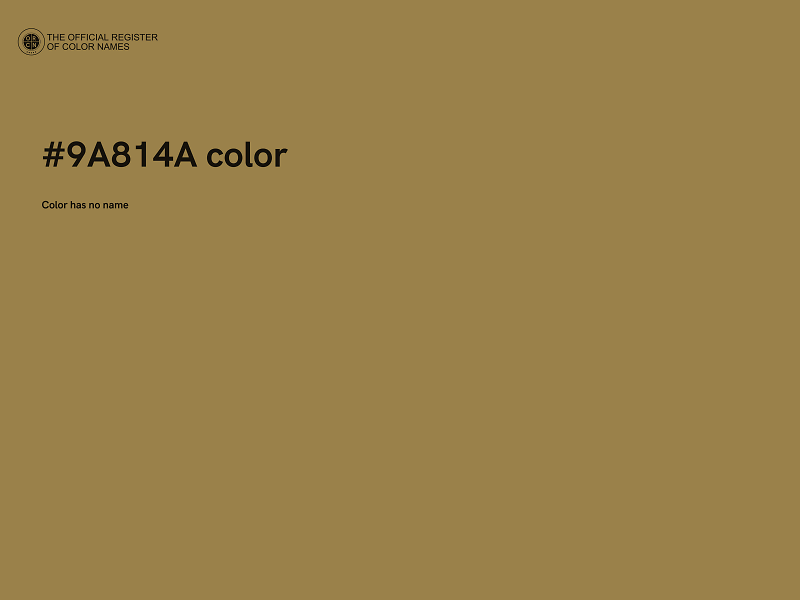 #9A814A color image