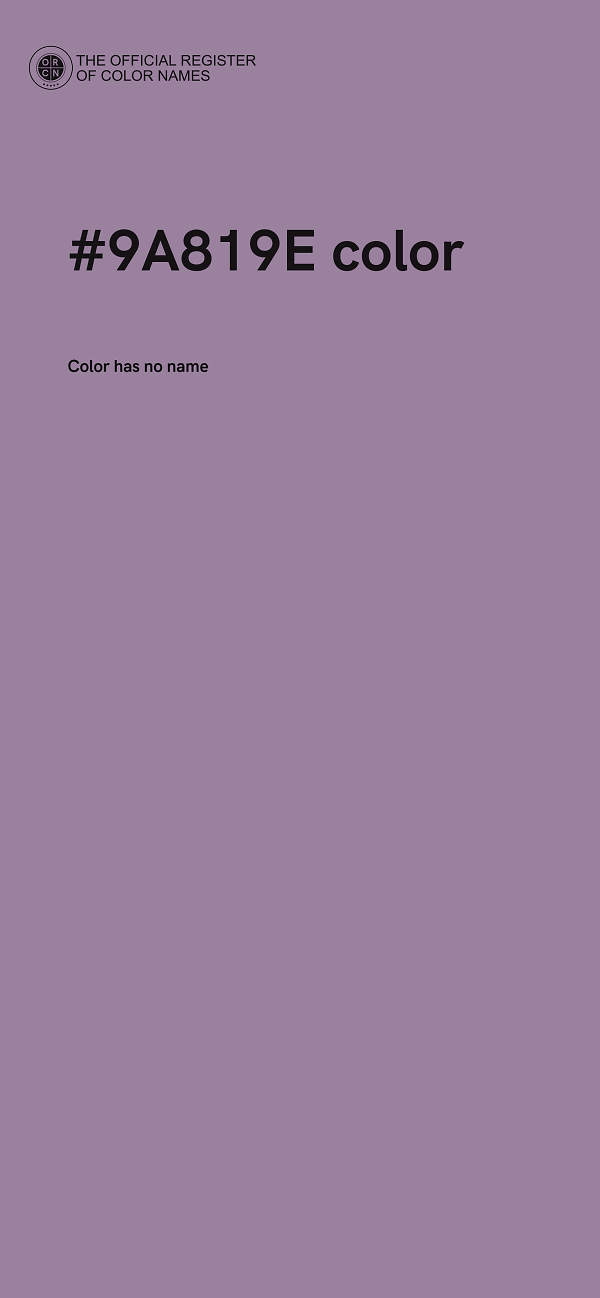 #9A819E color image