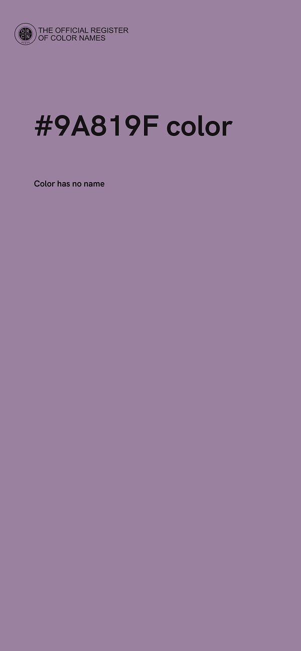 #9A819F color image