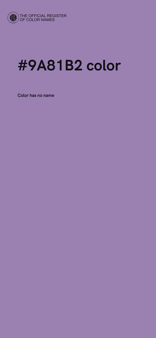 #9A81B2 color image