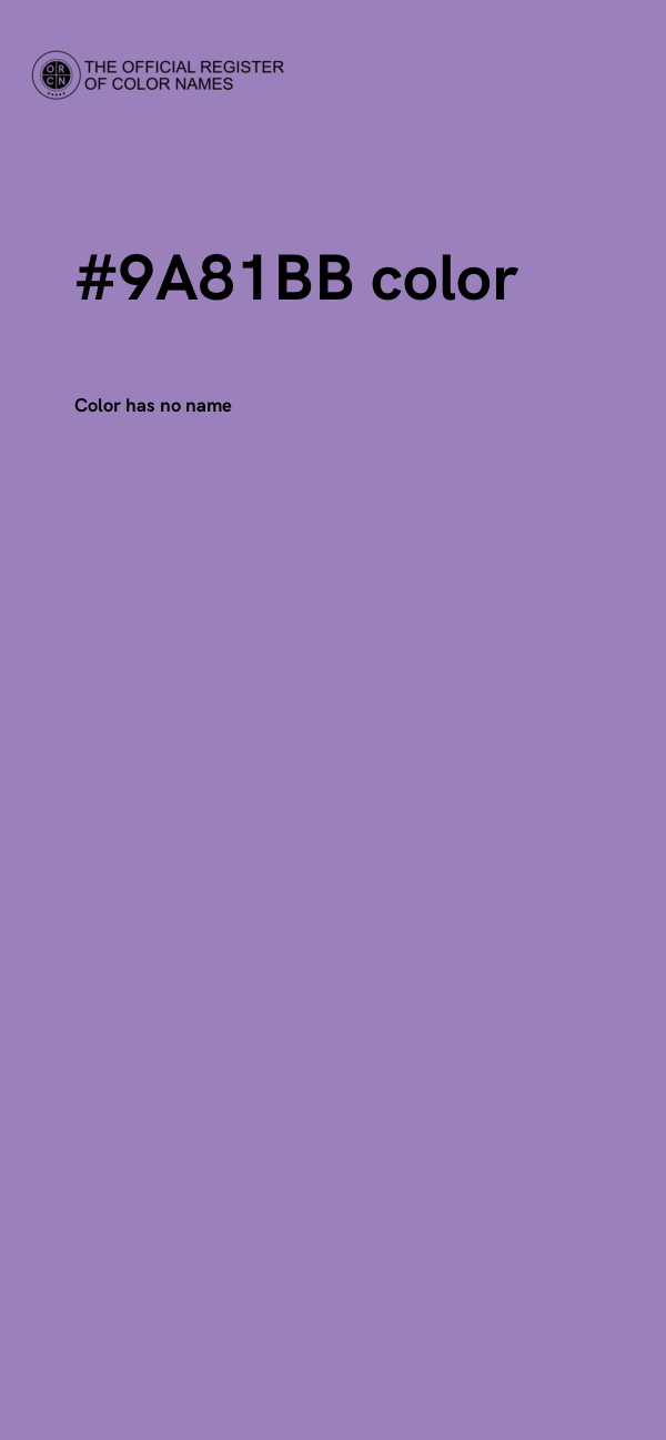 #9A81BB color image