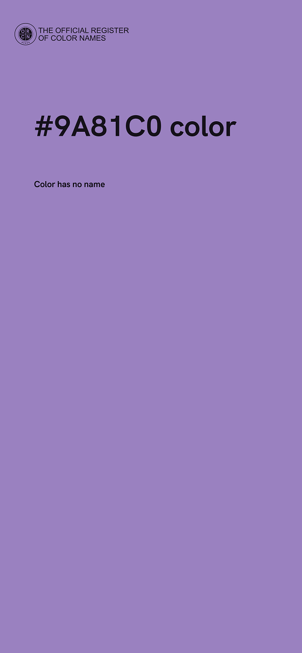 #9A81C0 color image