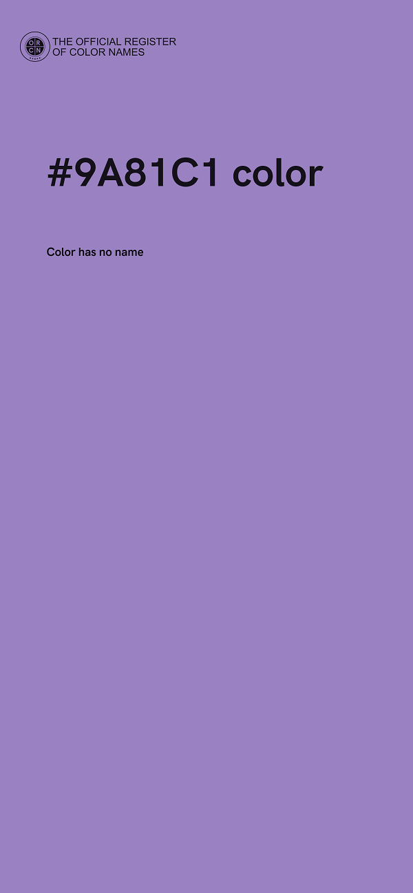 #9A81C1 color image