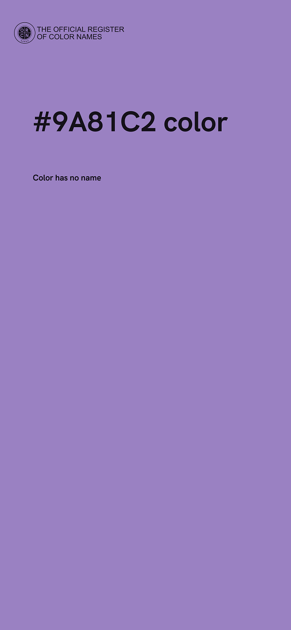 #9A81C2 color image