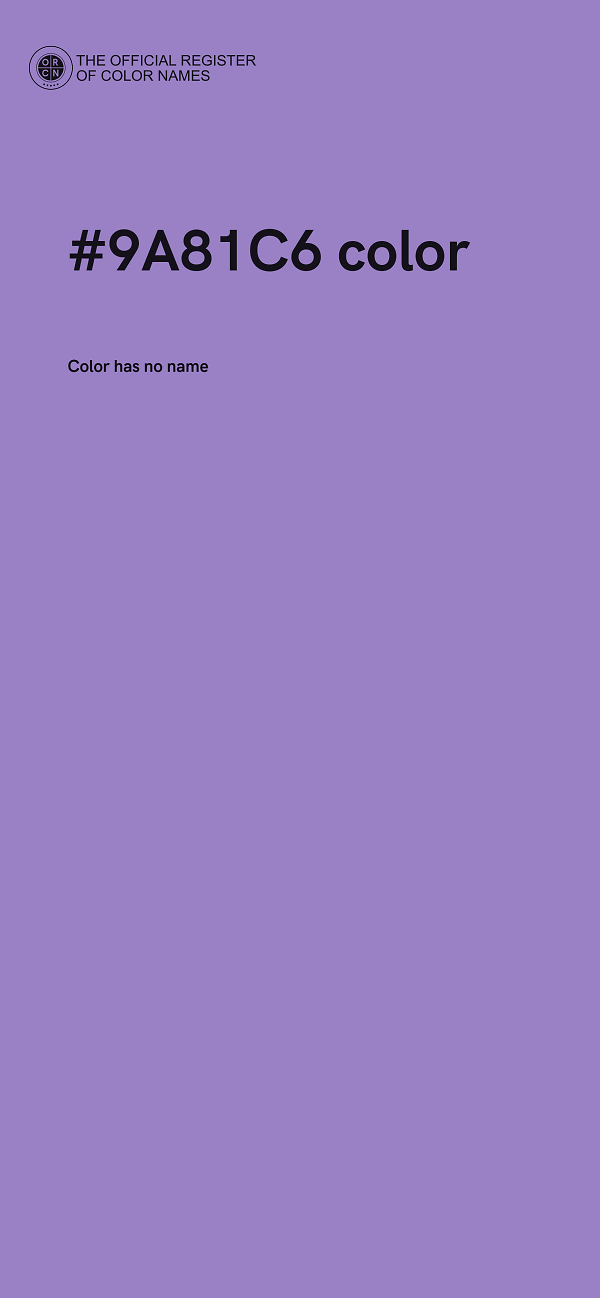#9A81C6 color image