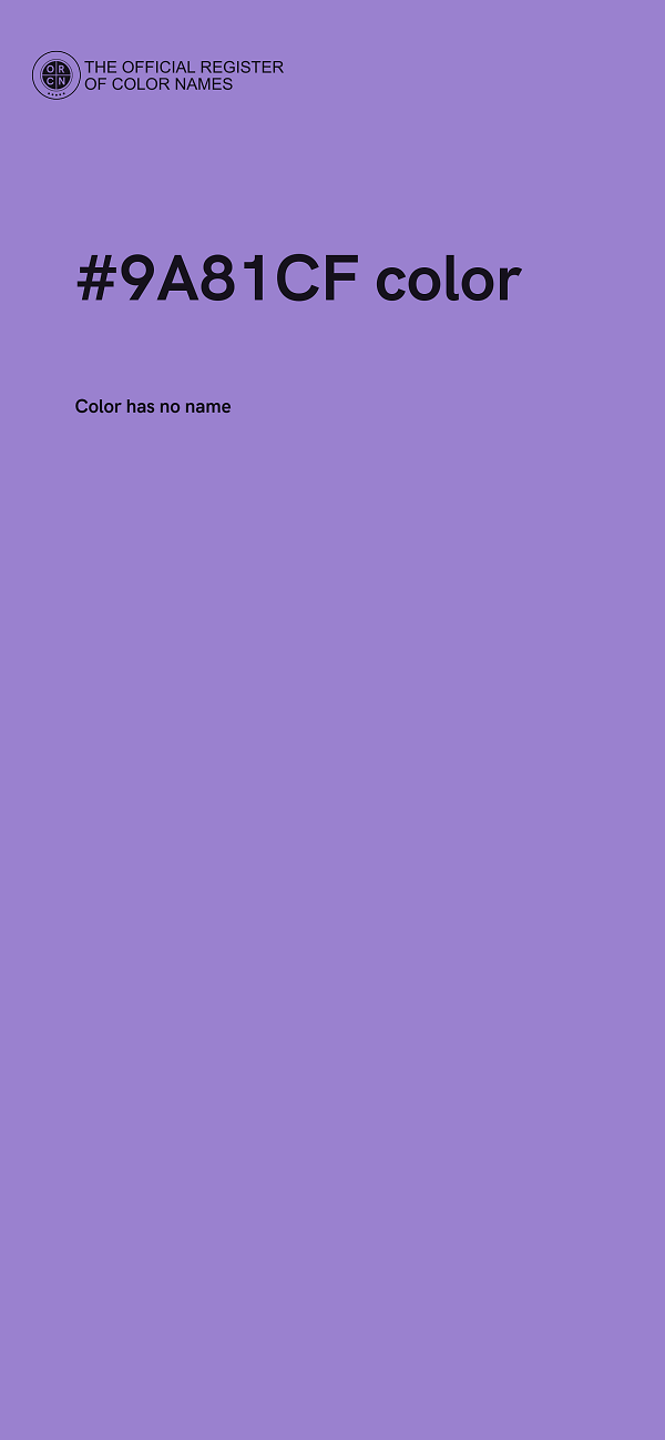 #9A81CF color image