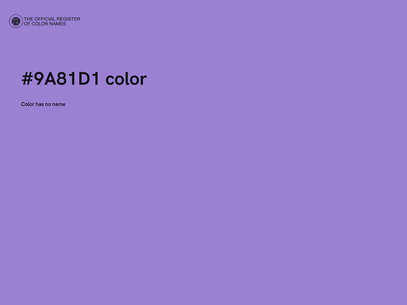 #9A81D1 color image