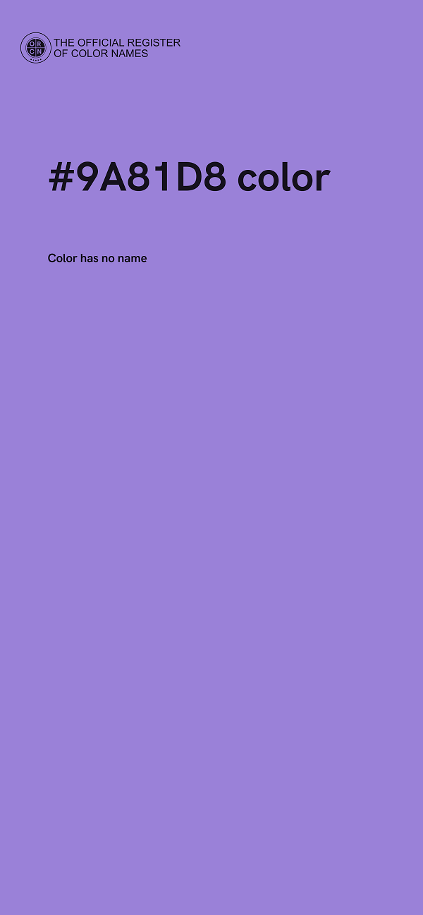 #9A81D8 color image