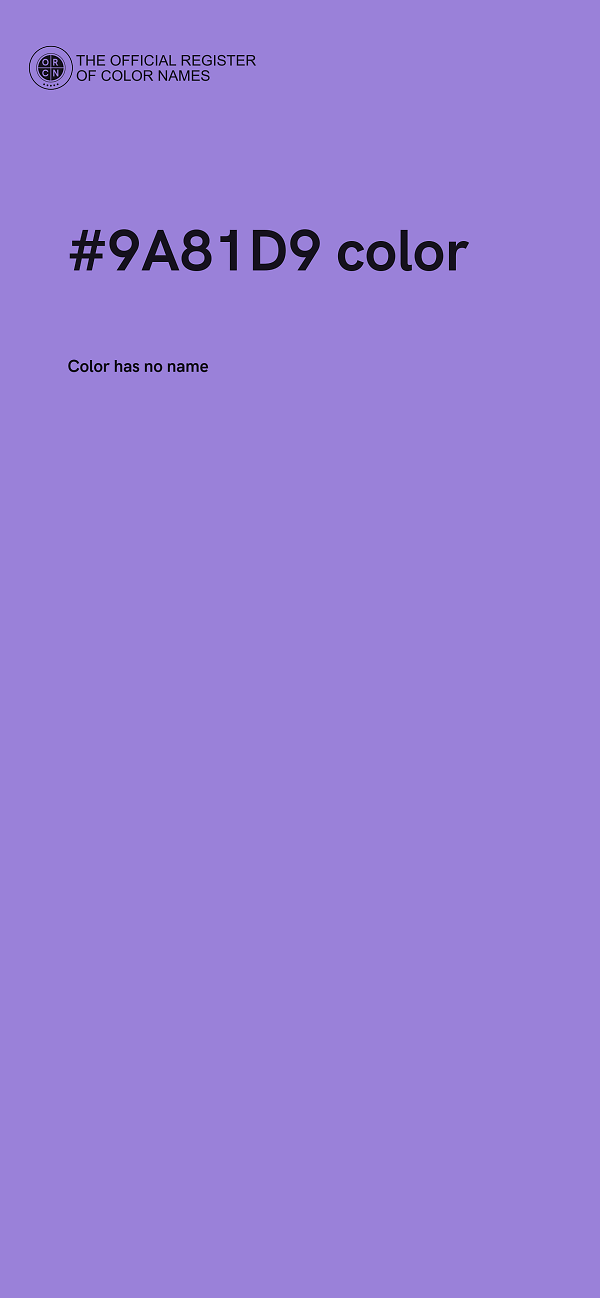#9A81D9 color image