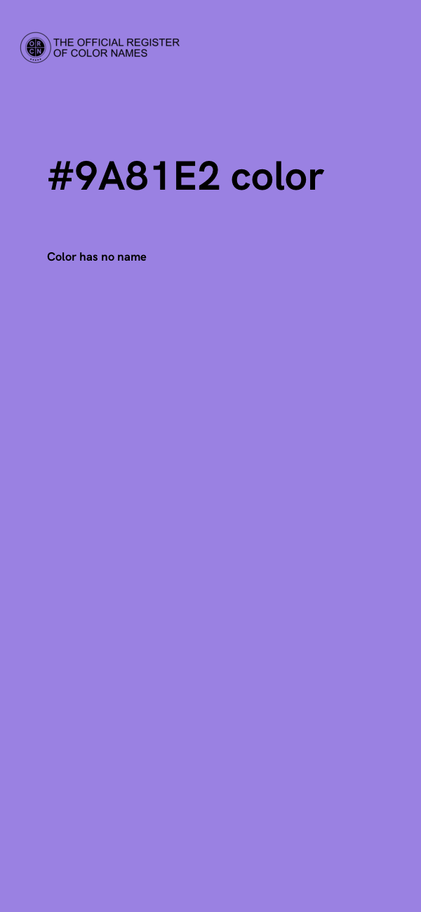 #9A81E2 color image