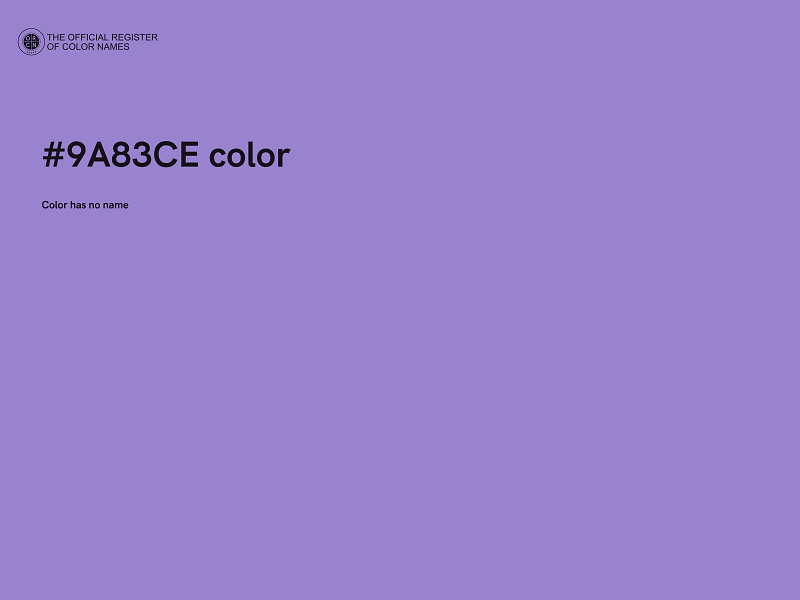 #9A83CE color image