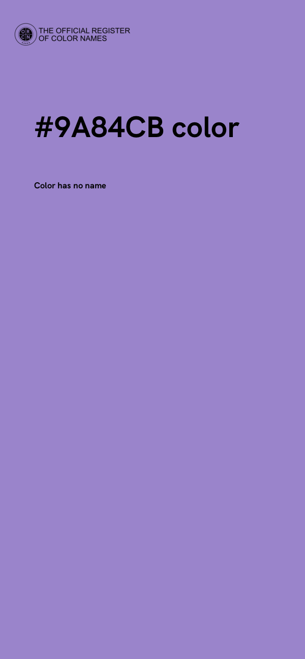 #9A84CB color image