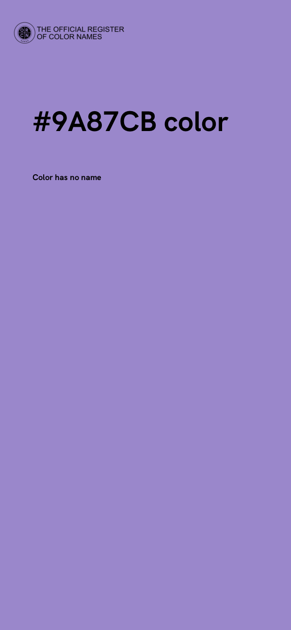 #9A87CB color image
