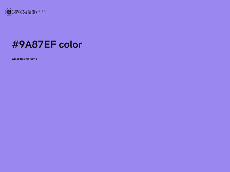 #9A87EF color image