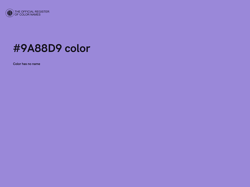 #9A88D9 color image