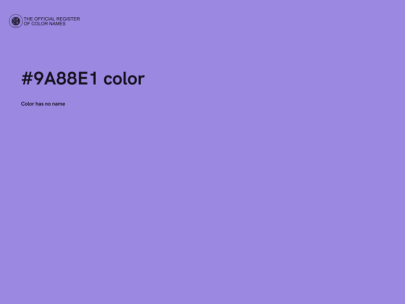 #9A88E1 color image