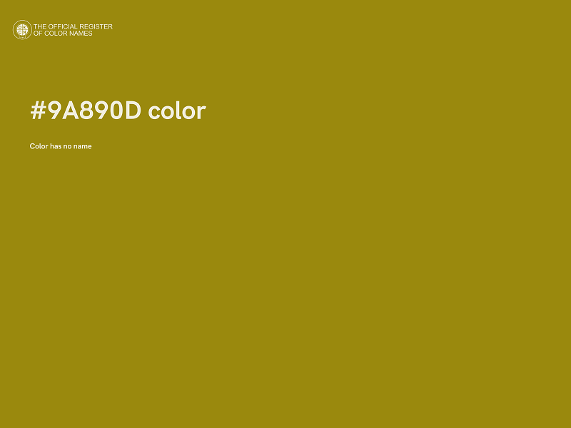 #9A890D color image
