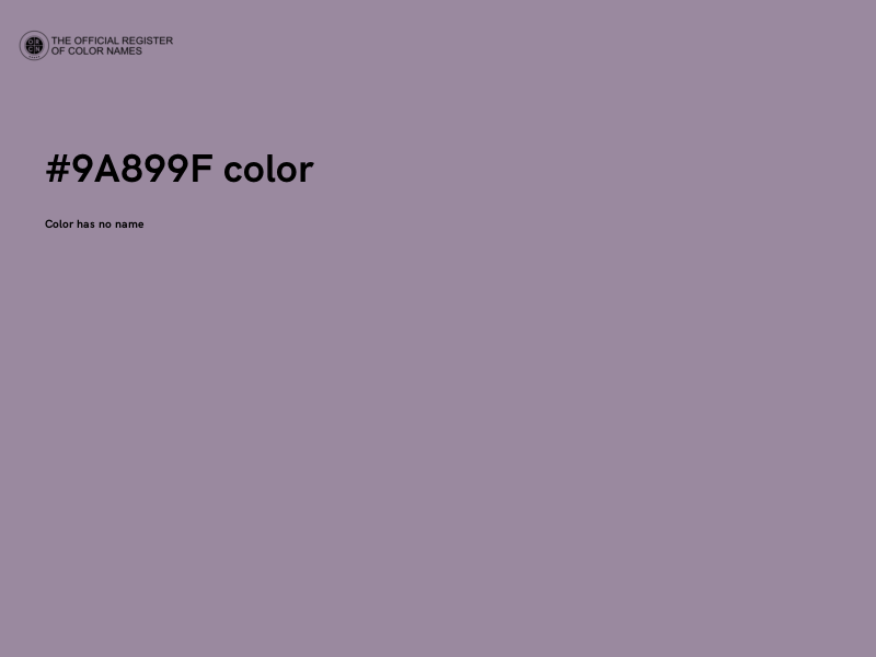 #9A899F color image