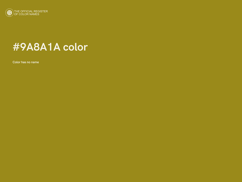 #9A8A1A color image