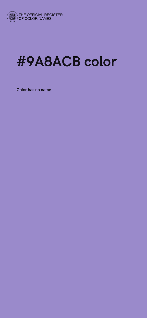 #9A8ACB color image