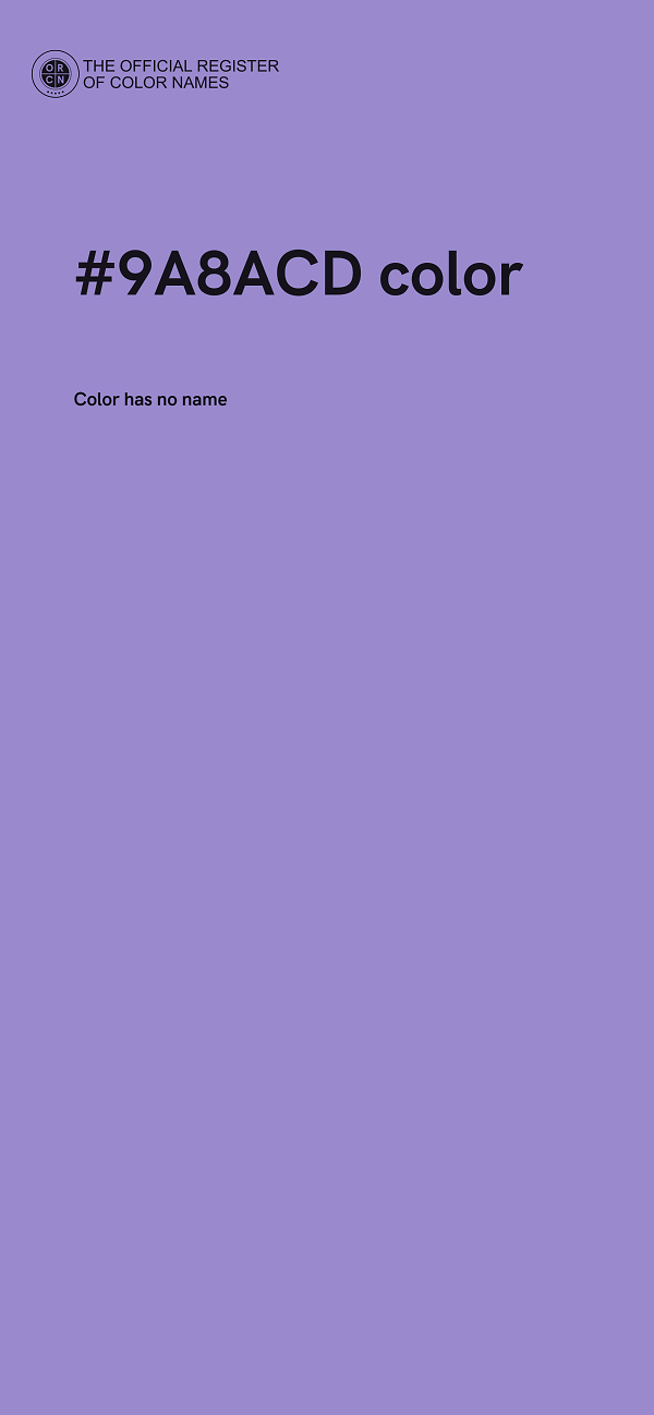#9A8ACD color image