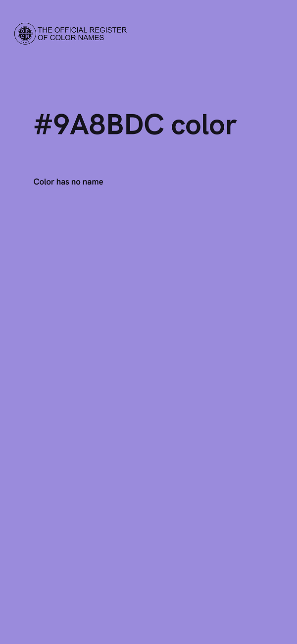 #9A8BDC color image