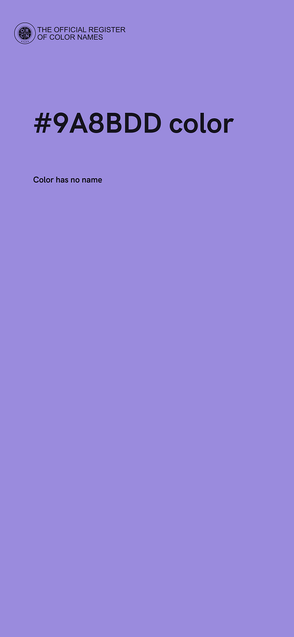 #9A8BDD color image