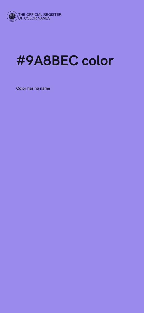 #9A8BEC color image