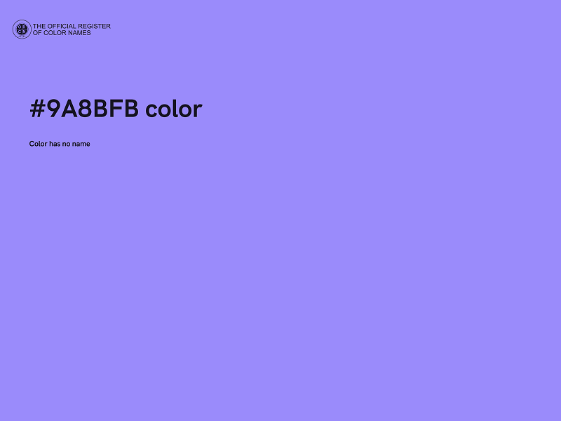 #9A8BFB color image