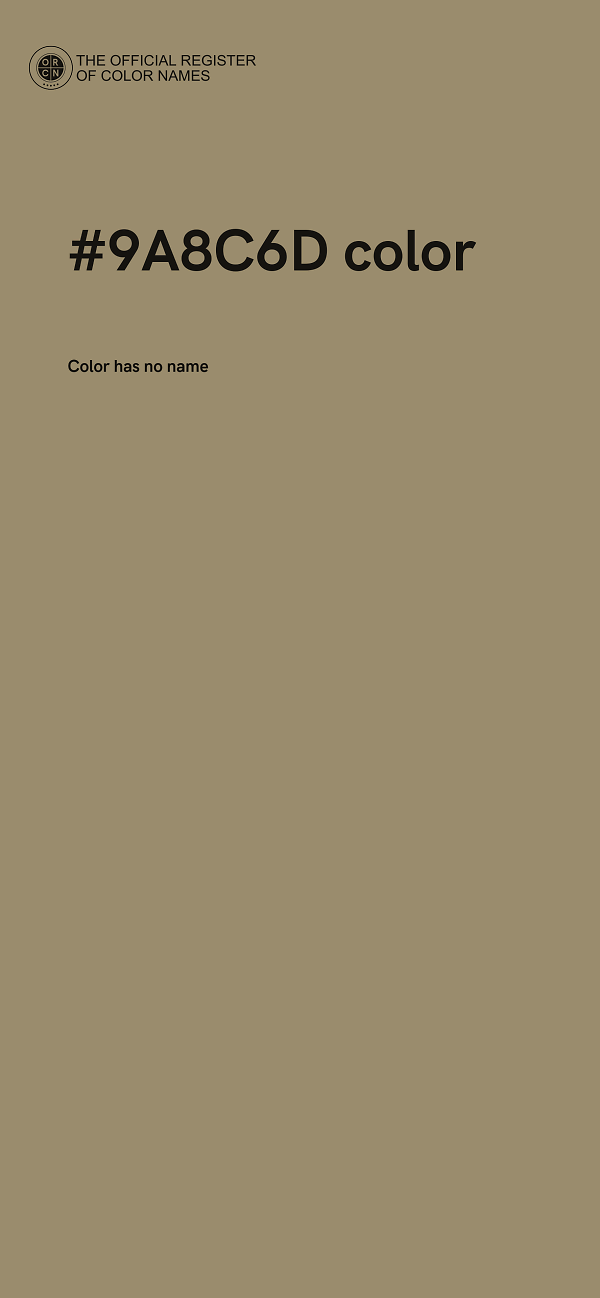 #9A8C6D color image