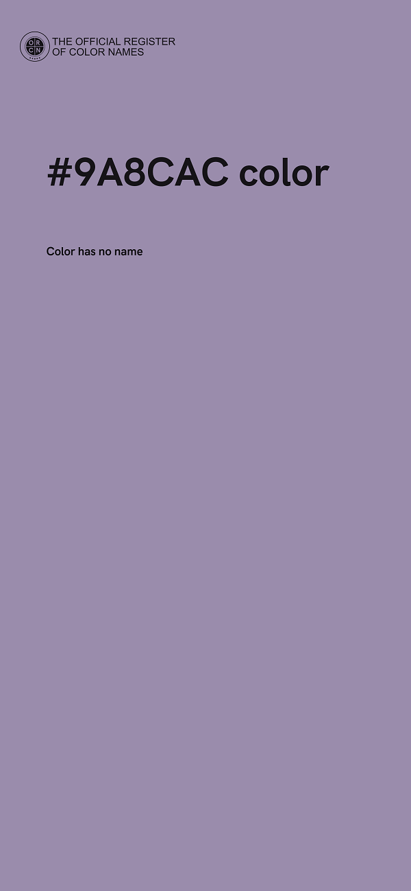 #9A8CAC color image