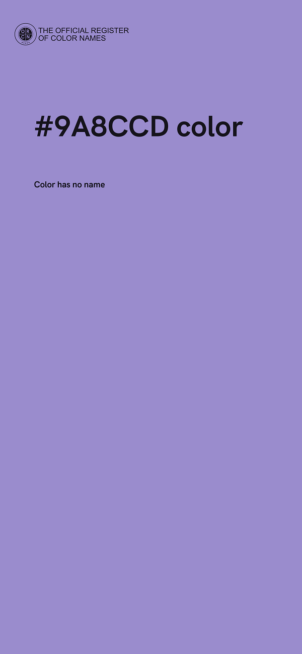 #9A8CCD color image