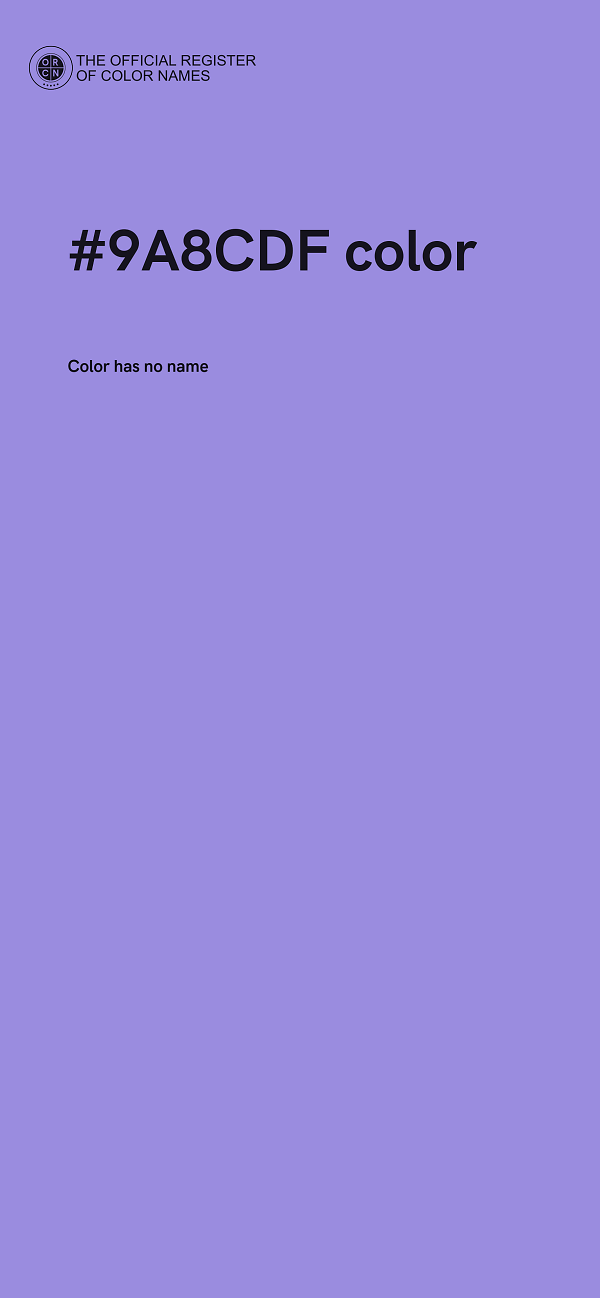 #9A8CDF color image