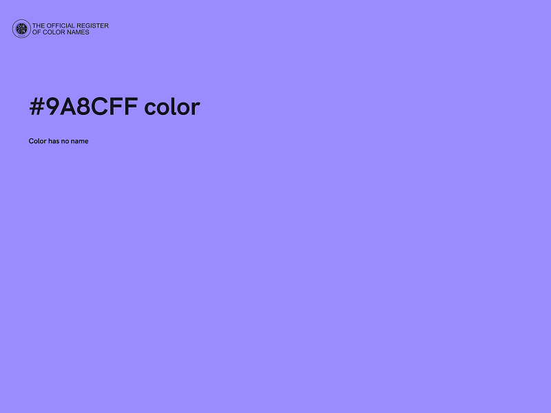 #9A8CFF color image