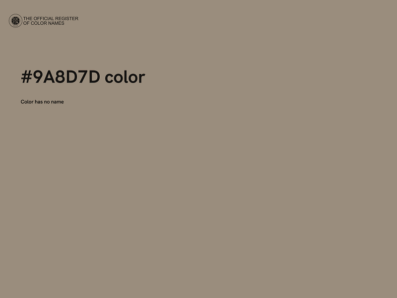 #9A8D7D color image