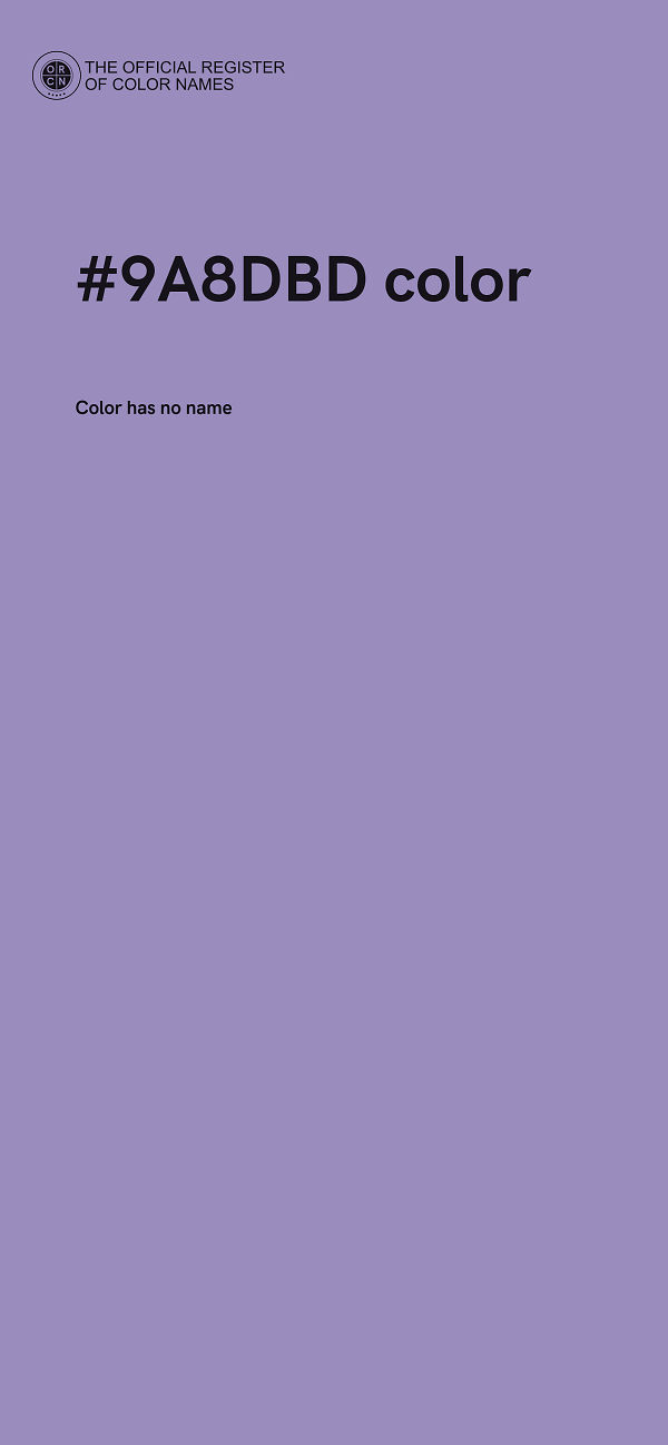 #9A8DBD color image