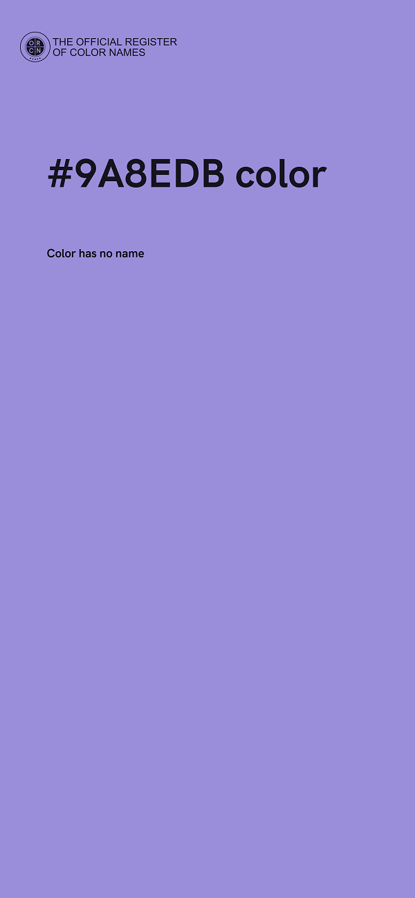 #9A8EDB color image