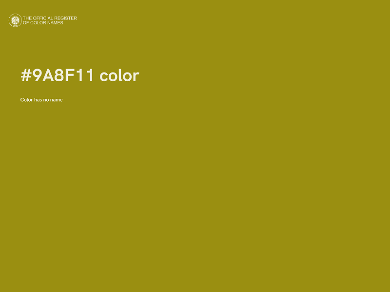 #9A8F11 color image
