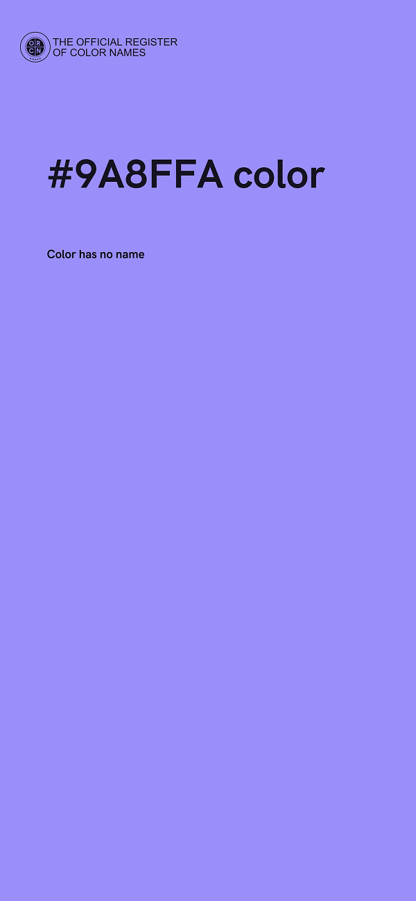 #9A8FFA color image