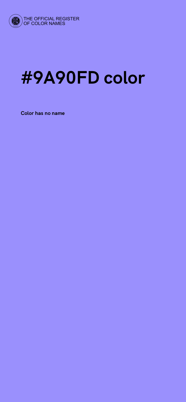 #9A90FD color image