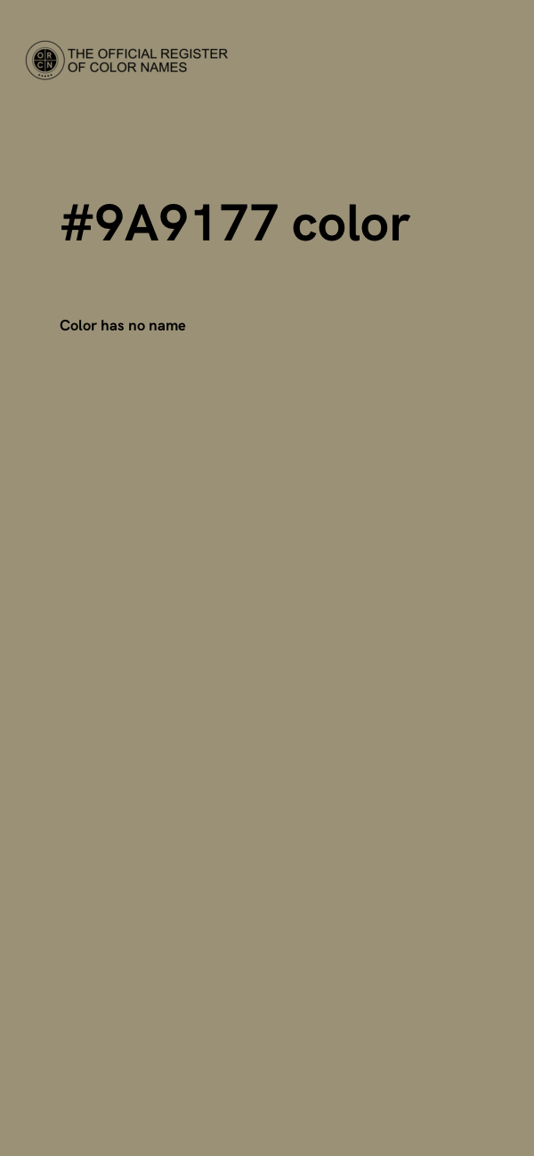 #9A9177 color image