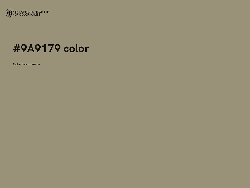 #9A9179 color image
