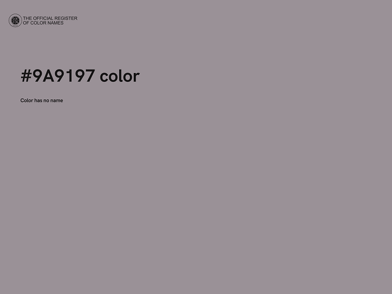 #9A9197 color image